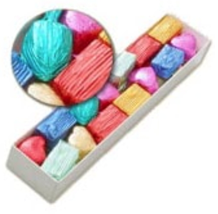 500 Gram Yaldız Kaplı Çikolata El Yapımı