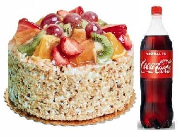 Doğal Meyve Aromalı 4-6 Kişilik Yaş Pasta ve Soğuk İçecek