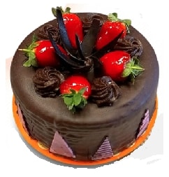 Mini Yuvarlak Çikolatalı 2-3 Kişilik Yaş Pasta